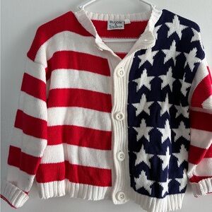 Vintage kids American Flag Cardigan